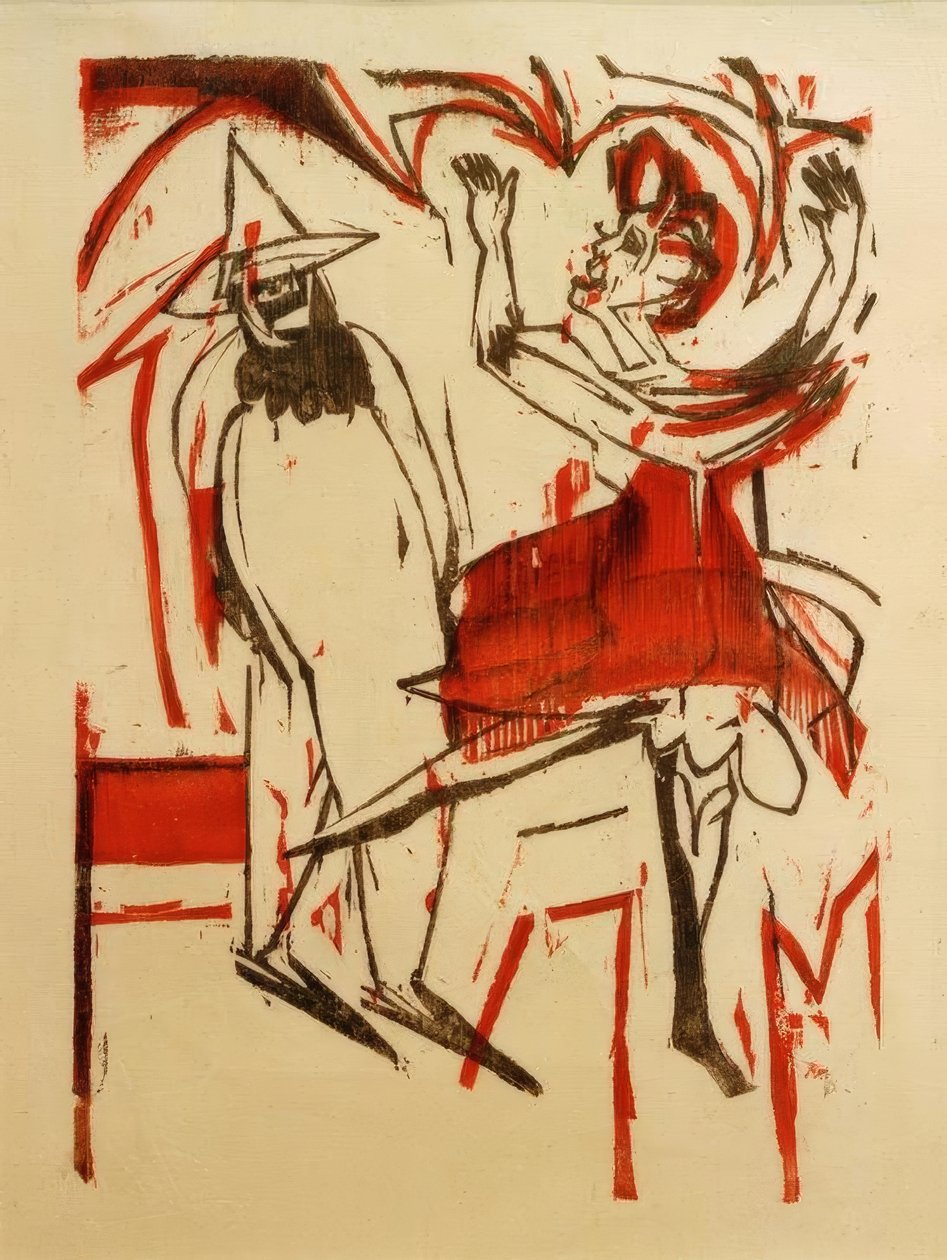 tanec od Ernst Ludwig Kirchner