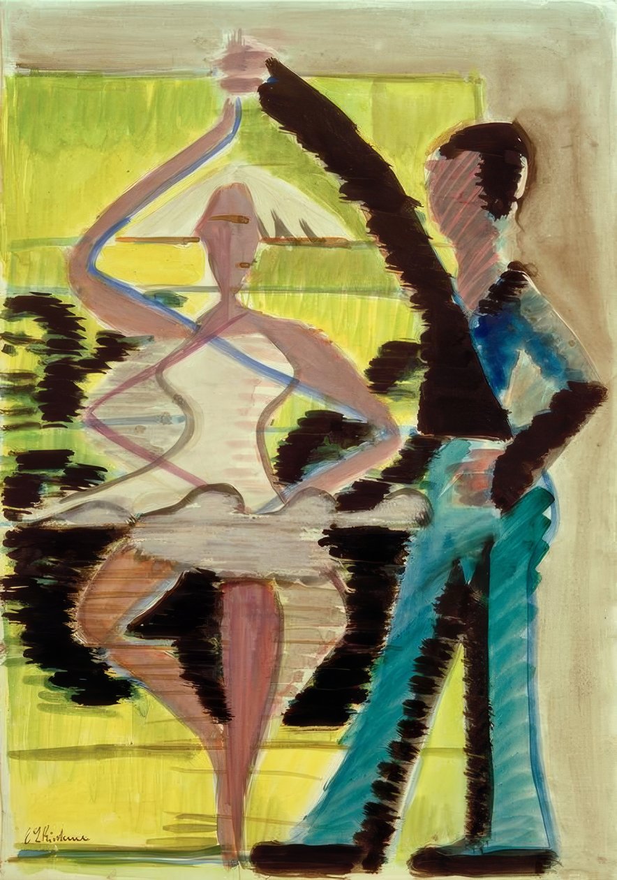 Taneční pár od Ernst Ludwig Kirchner