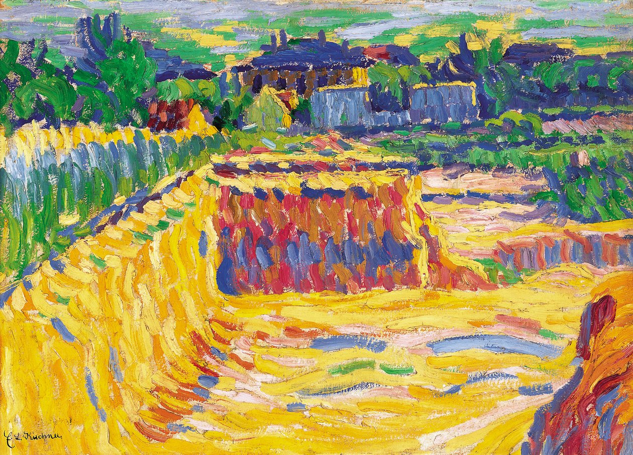 Hlína Pit, c. 1906 od Ernst Ludwig Kirchner