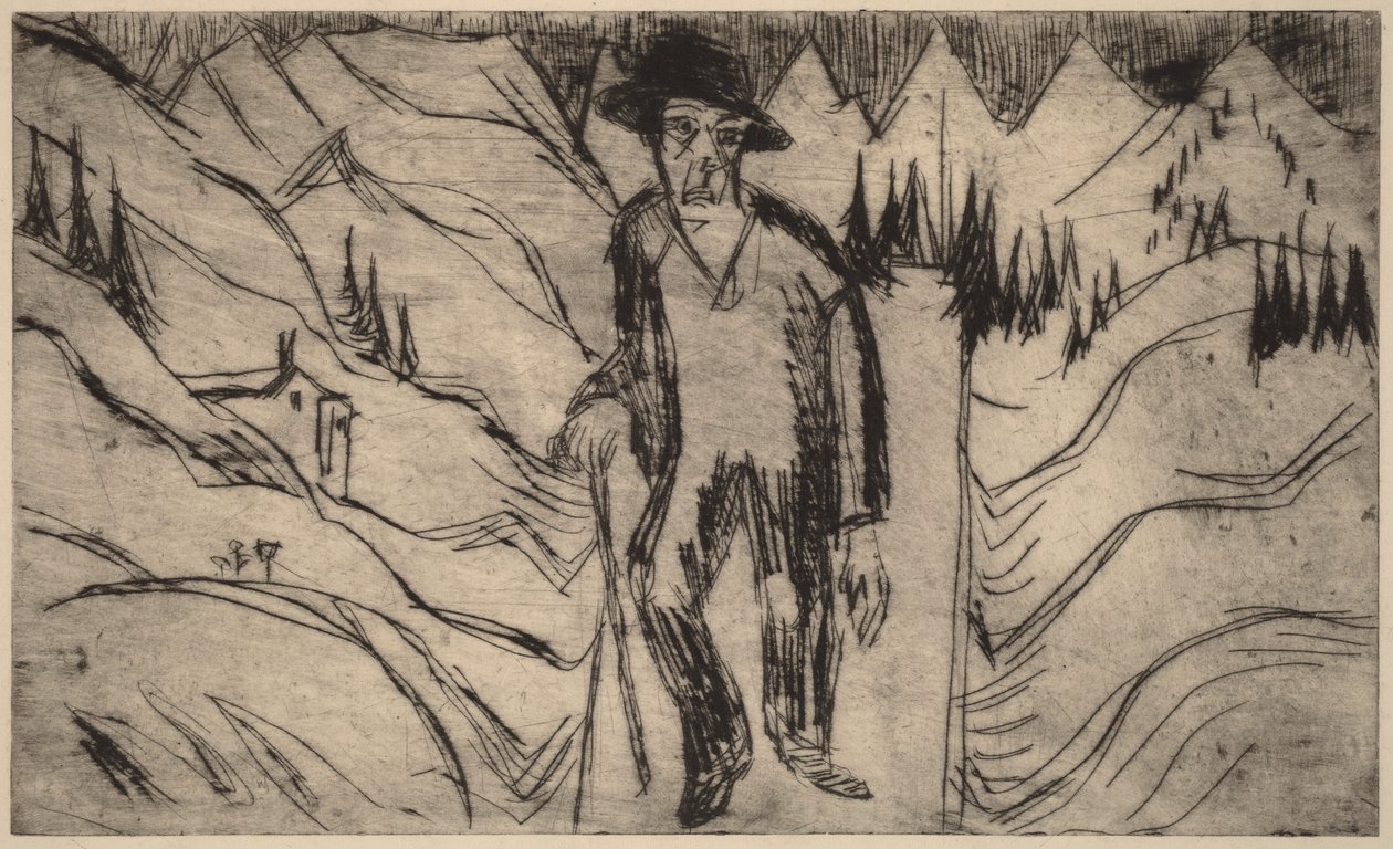 Poutník od Ernst Ludwig Kirchner
