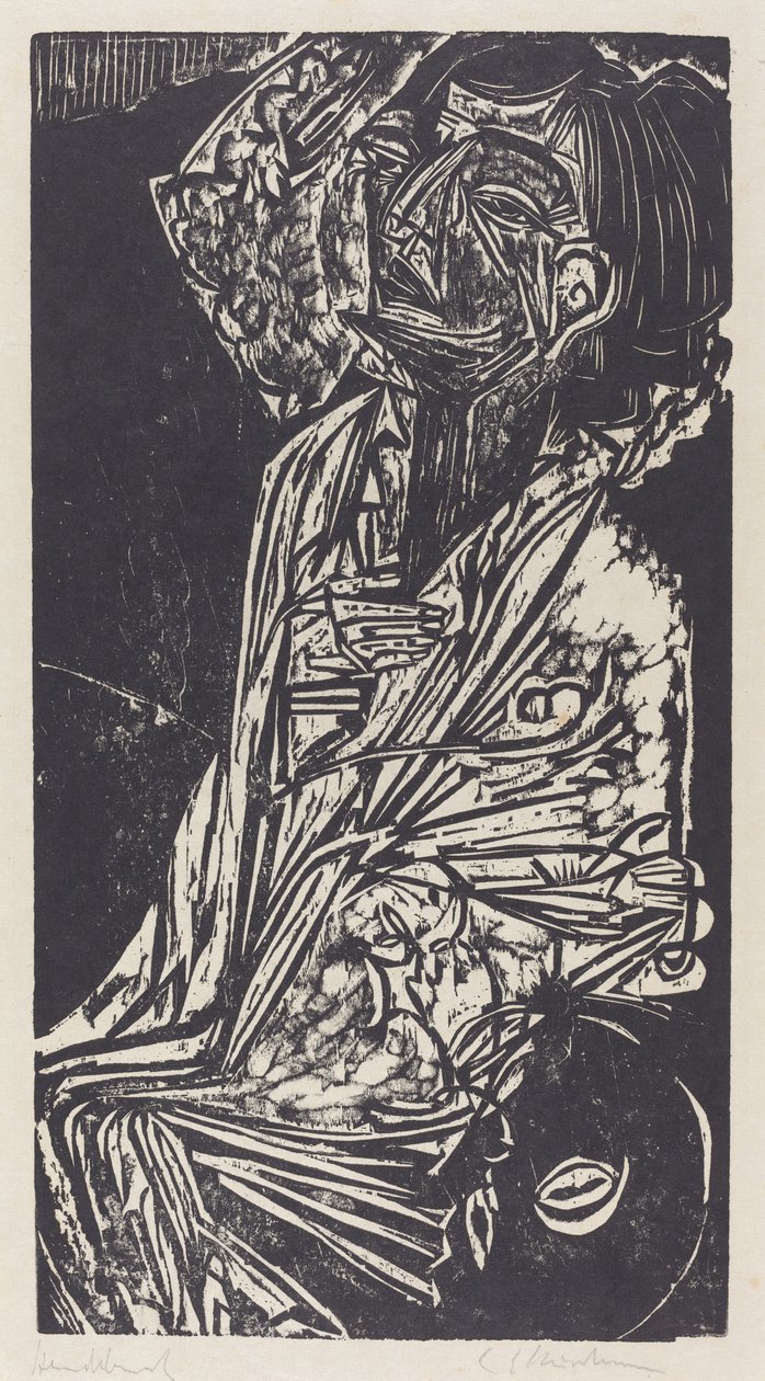 Manželka profesora Goldsteina od Ernst Ludwig Kirchner