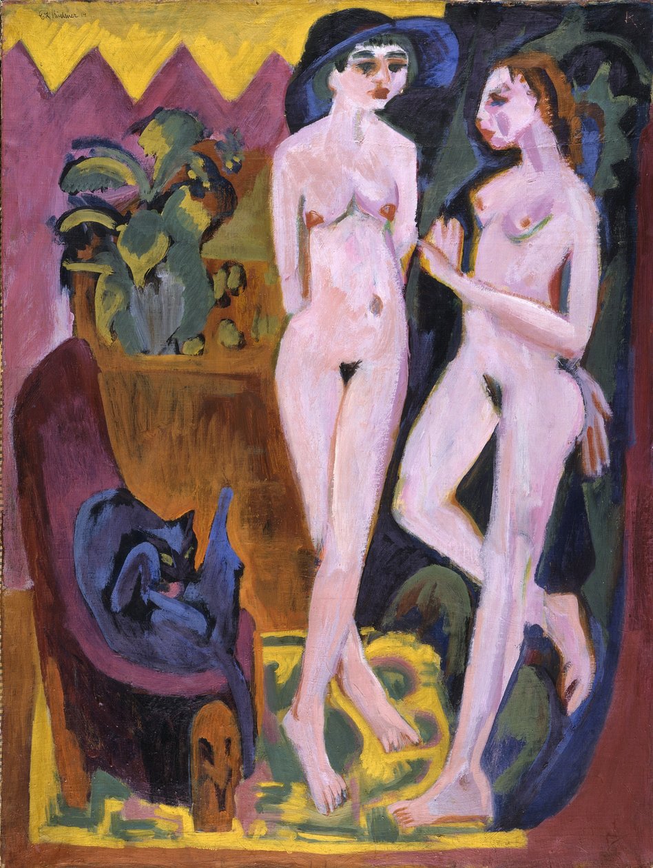 Dva akty v pokoji od Ernst Ludwig Kirchner