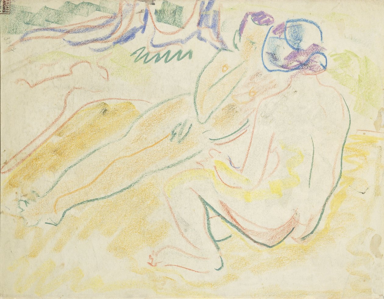Dva ležící akty od Ernst Ludwig Kirchner