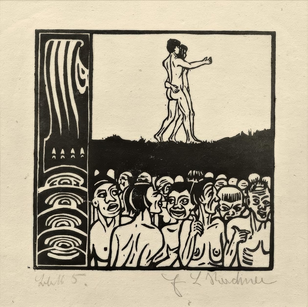 Před lidmi od Ernst Ludwig Kirchner