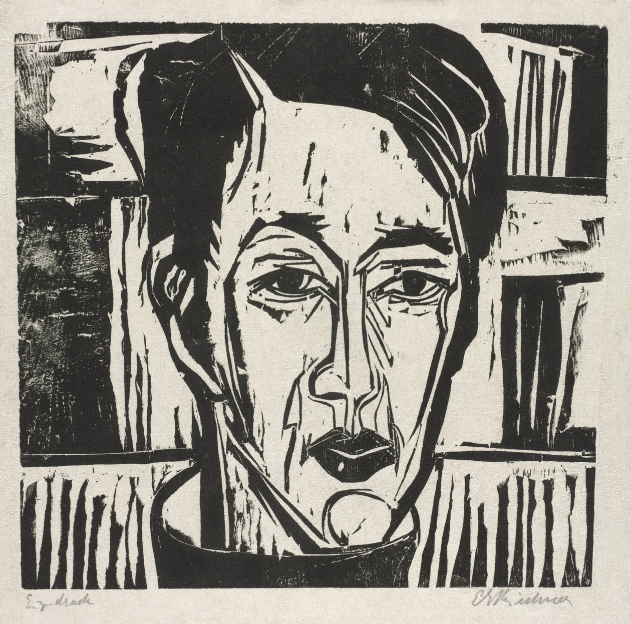 Wehrlin, Čelem vpředu od Ernst Ludwig Kirchner