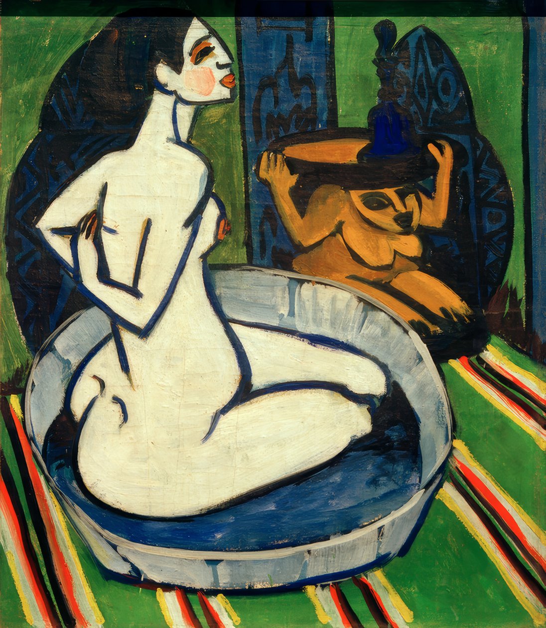 Ženský akt ve vaně od Ernst Ludwig Kirchner