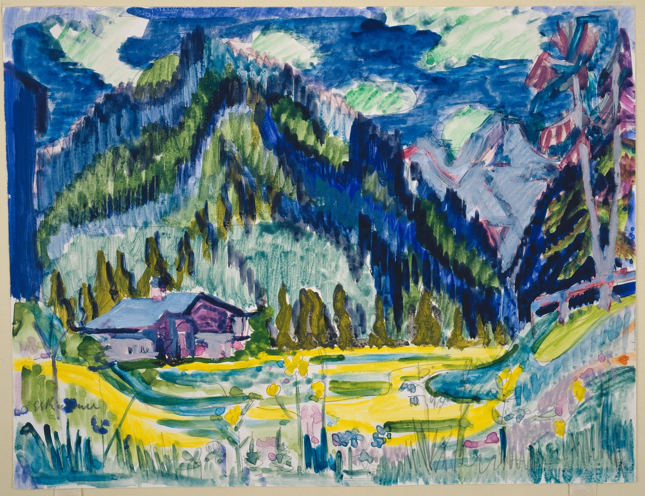Divoká krajina od Ernst Ludwig Kirchner