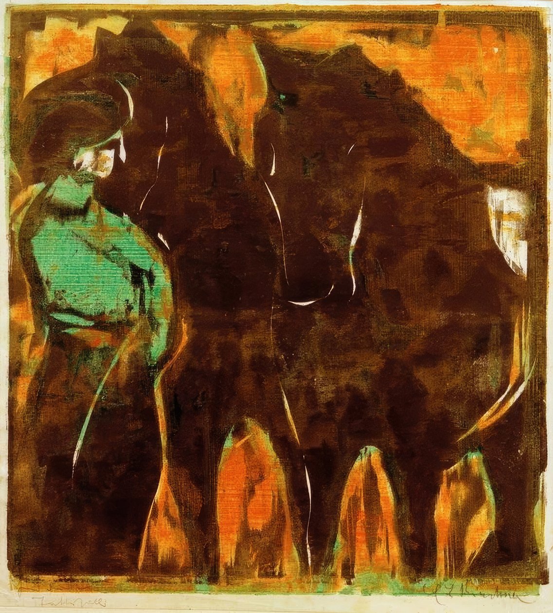Cirkusový obrázek od Ernst Ludwig Kirchner