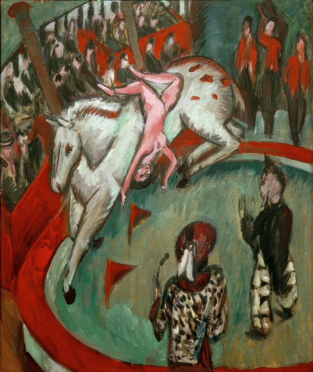 Cirkusový jezdec od Ernst Ludwig Kirchner