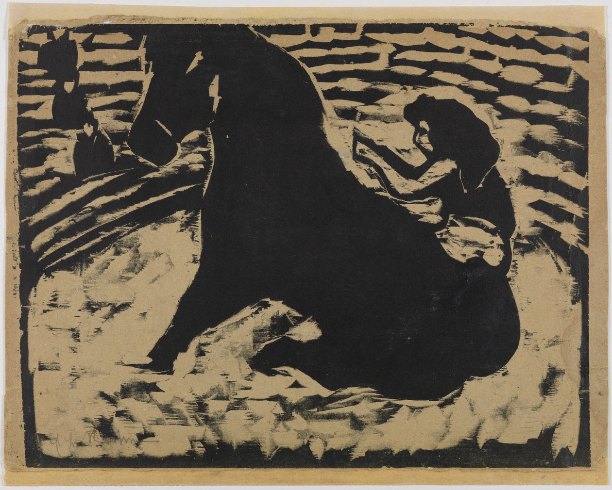 Cirkusová jezdkyně - Artistka na černém poníkovi od Ernst Ludwig Kirchner