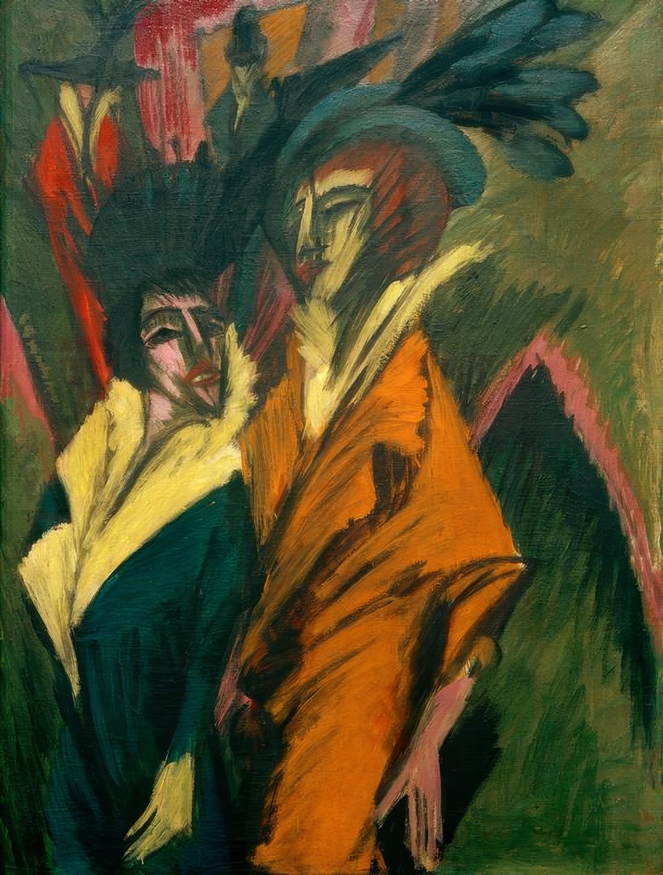 Dvě ženy na ulici od Ernst Ludwig Kirchner
