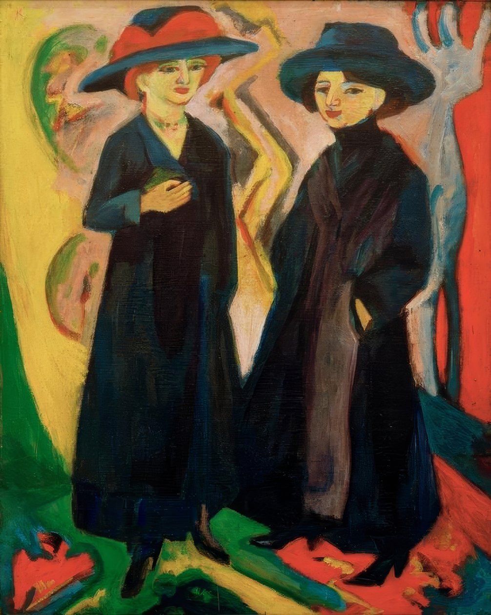 Dvě dívky (Midinettes) od Ernst Ludwig Kirchner