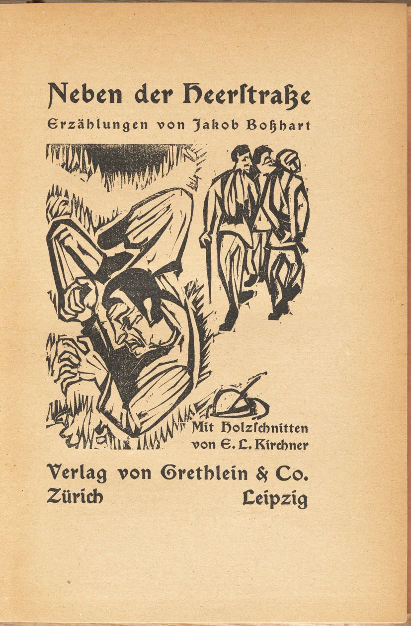 Jakob Bolsharat: Neben der Heyerstrasse (Jakob Bolsharat: Near Main Street) od Ernst Ludwig Kirchner and Jacob Bosshart