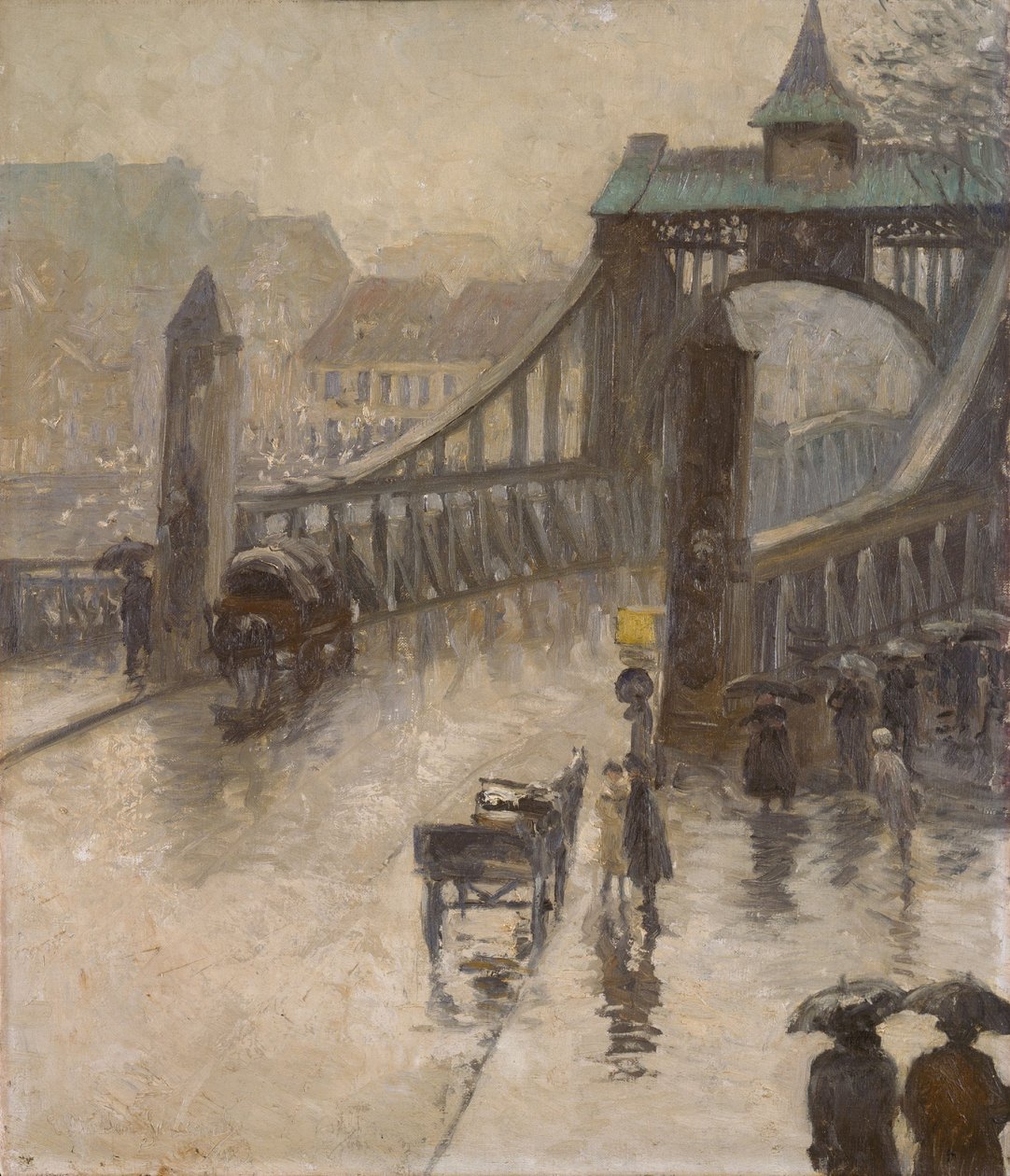 Weserský most od Ernst Müller Scheebel