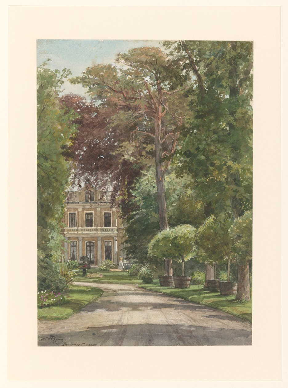 Venkovní Spaarnhout od Ernst Witkamp (signed by artist)