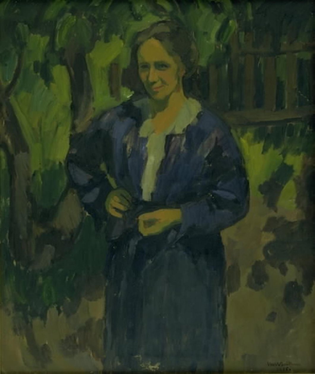 Dáma v zahradě. Anna Thorupová od Ernst Zeuthen