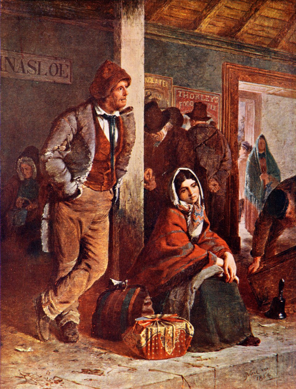 Emigranti - z obrazu Erskine Nicol od Erskine Nicol