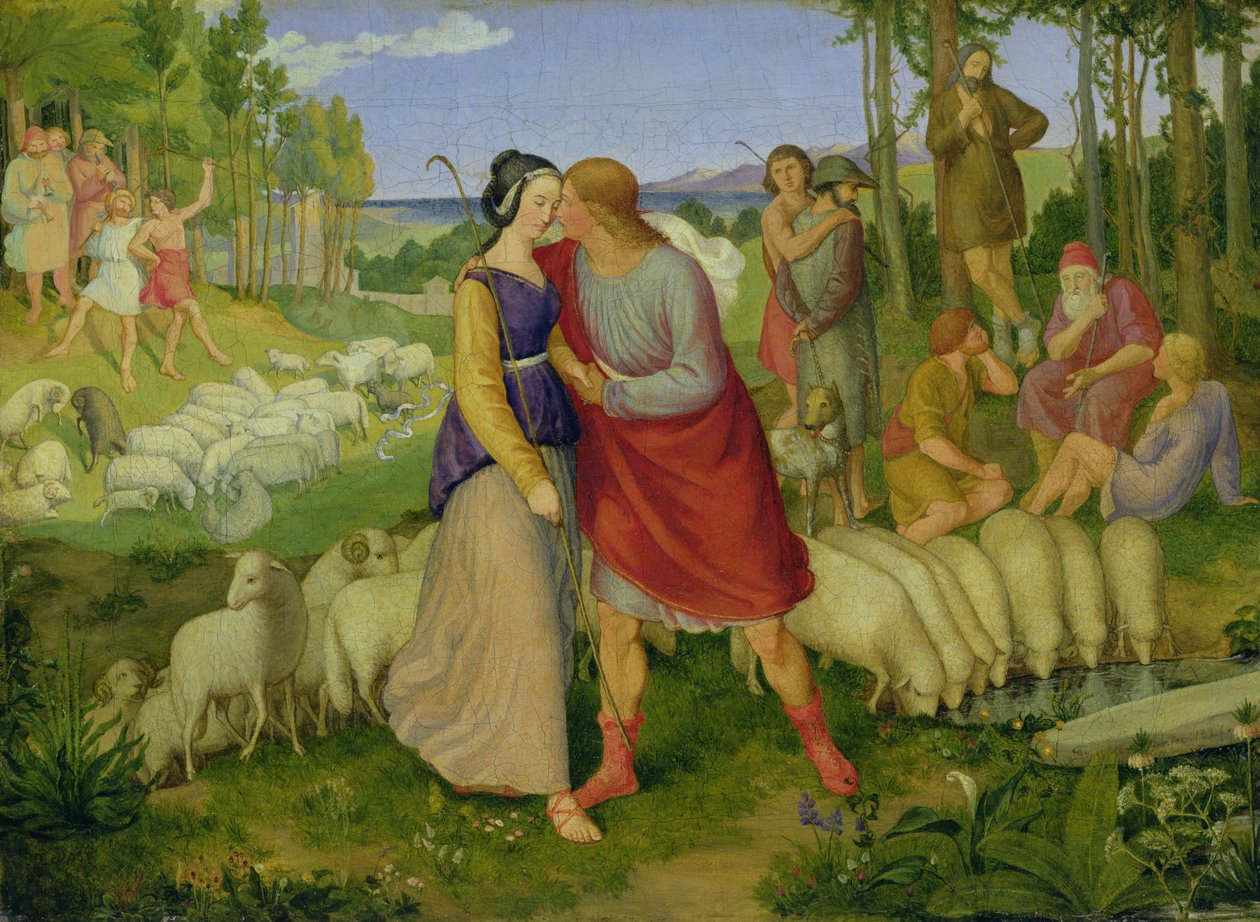 Jacob Meets Rachel, 1827 od Erwin Speckter