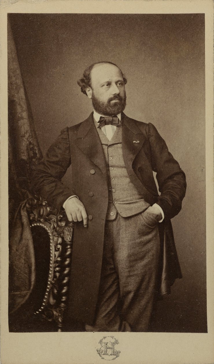 Portrét skladatele Françoise Bazina 1816-1878, cca 1760. od Erwin Hanfstaengl