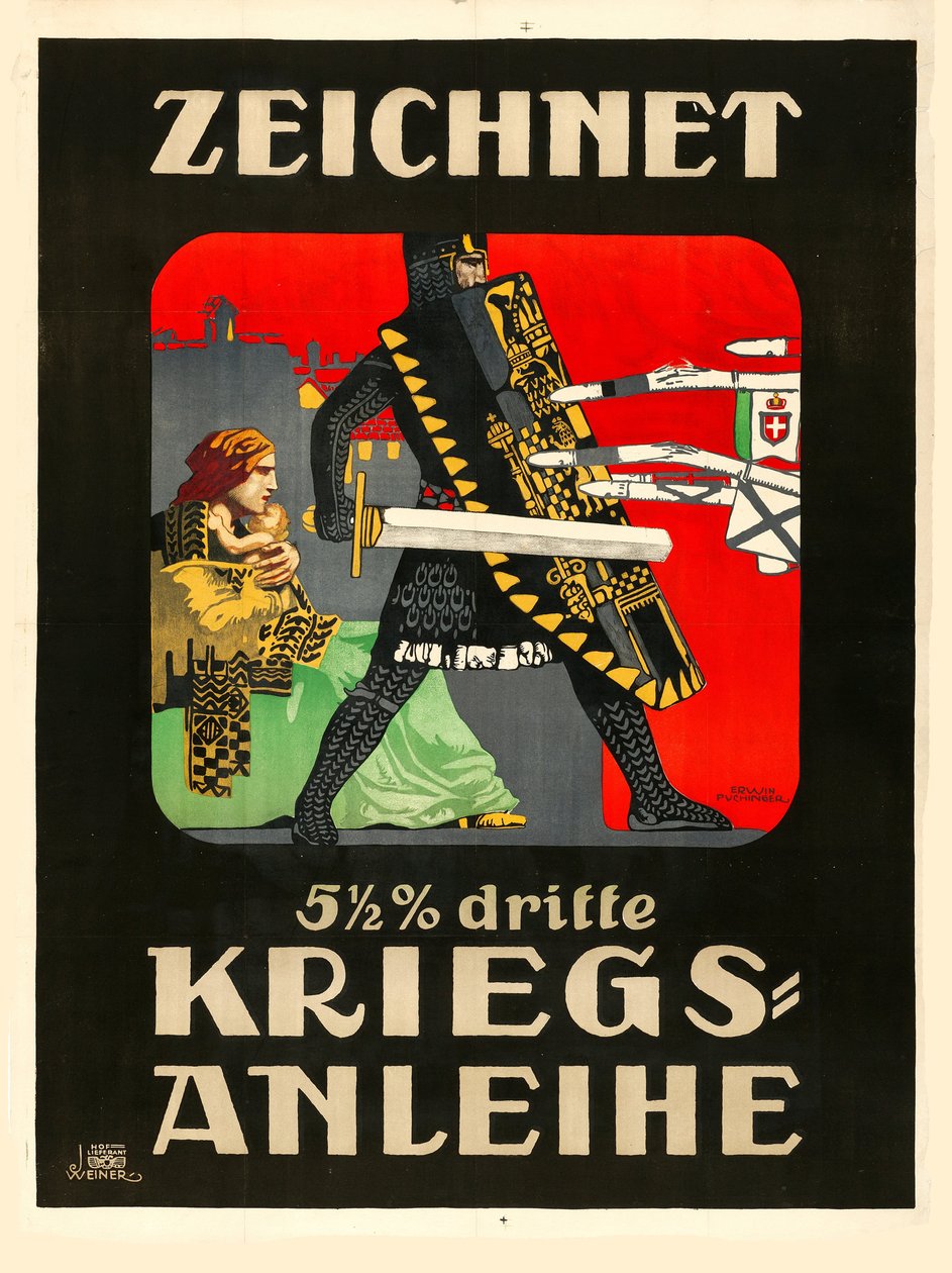 Předplaťte si třetí válečnou půjčku!, 1915. od Erwin Puchinger