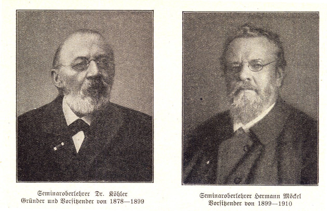 První předsedové Erzgebirgsverein Köhler a Möckel od Erzgebirgsverein