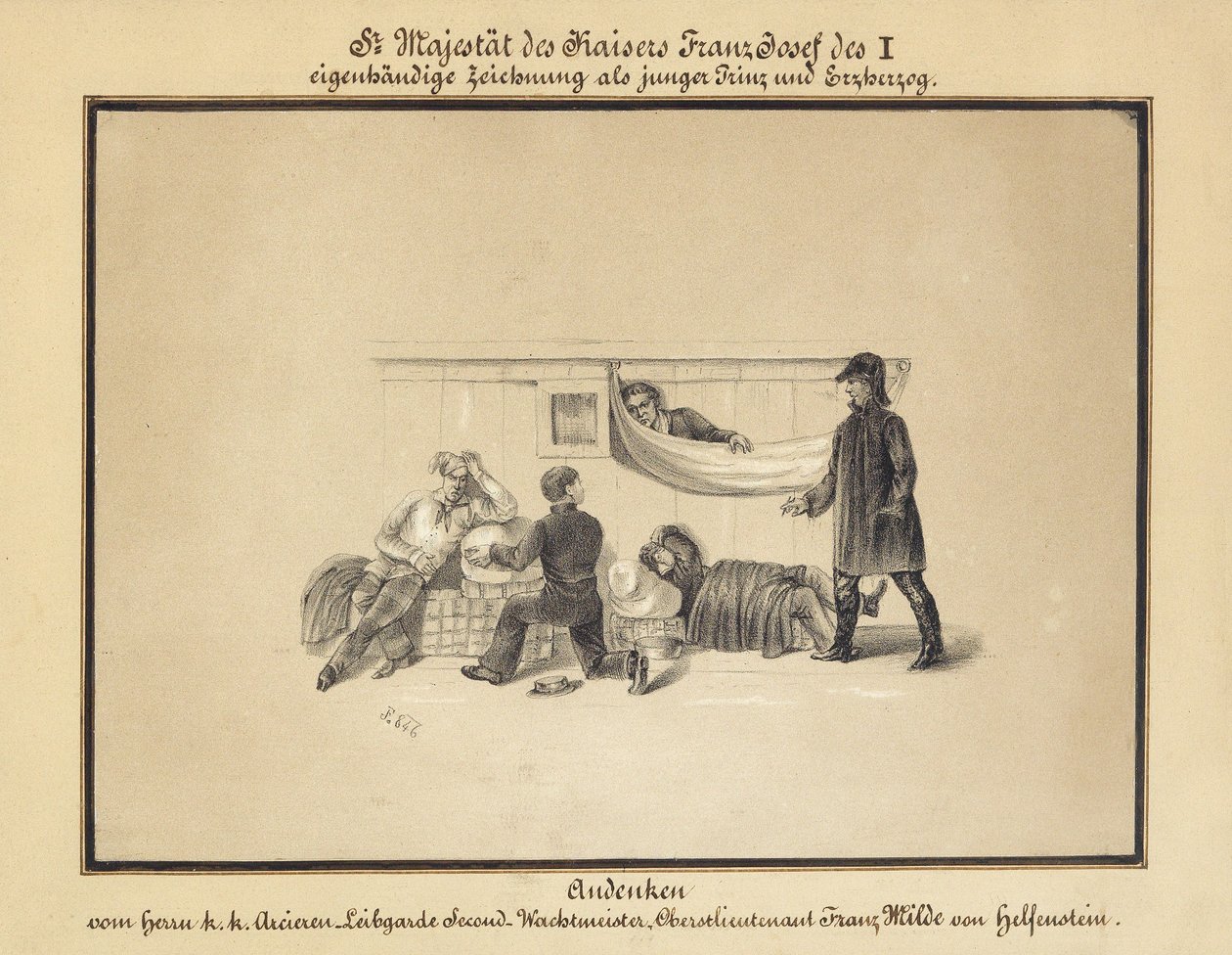 Skupina lidí ve vojenské nemocnici od Erzherzog Franz Joseph