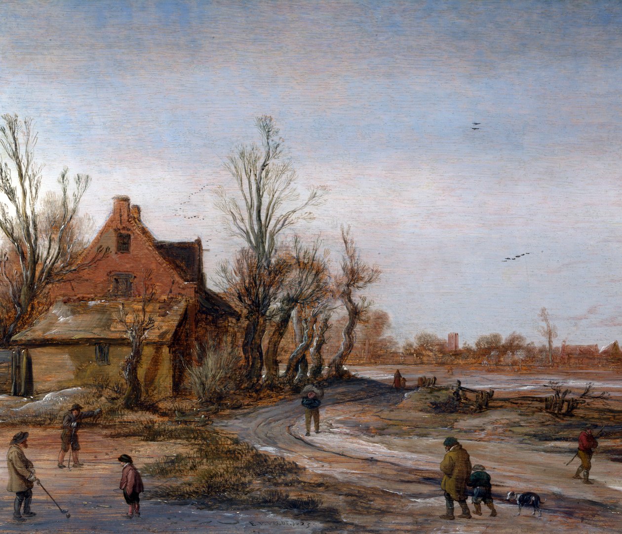 Zimní krajina. [1] od Esaias van de Velde