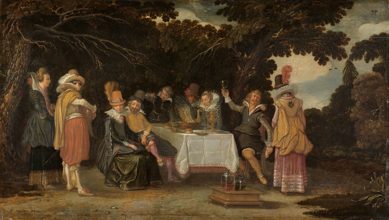 Párty pod širým nebem od Esaias van de Velde