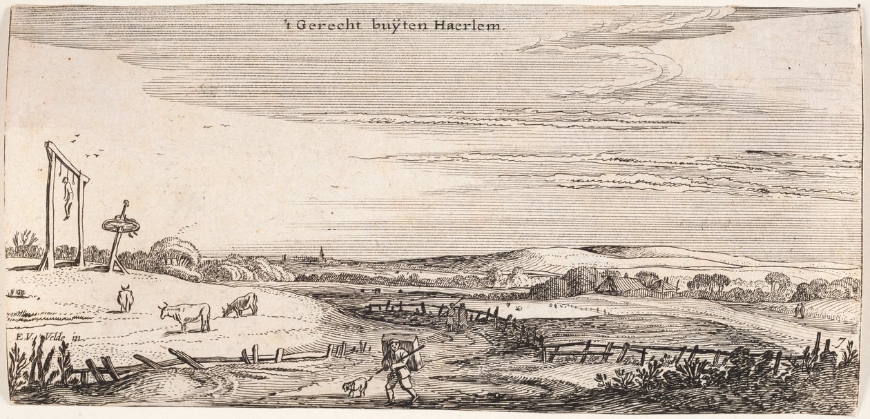 Galgebakke poblíž Haarlemu od Esaias van de Velde