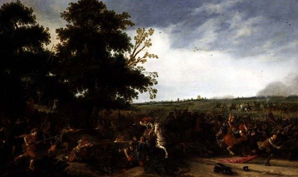 Pěchotní bojová jízda, 1630 od Esaias van de Velde