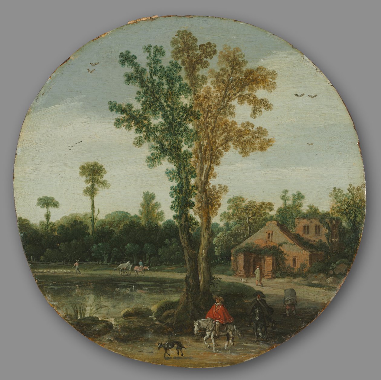 Cestovatelé u jezera od Esaias van de Velde