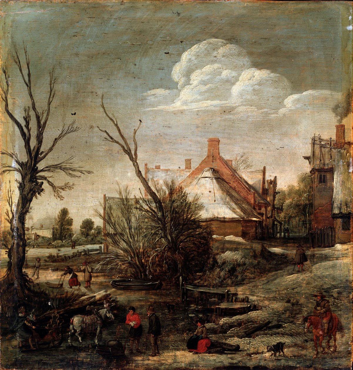 Zima, 17. století od Esaias van de Velde