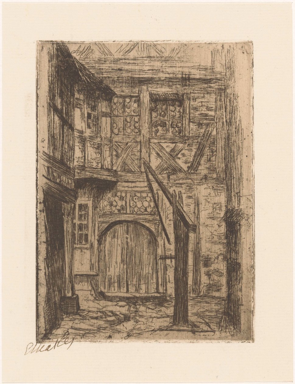 Rothenburg (původní název na objektu) od Etha Fles (signed by artist)