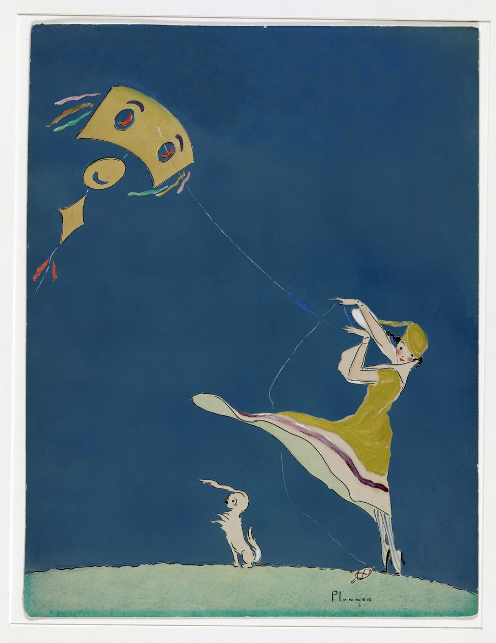 Dívka s drakem, Vanity Fair Cover, květen 1917, hospoda. 1917 od Ethel McClellan Plummer