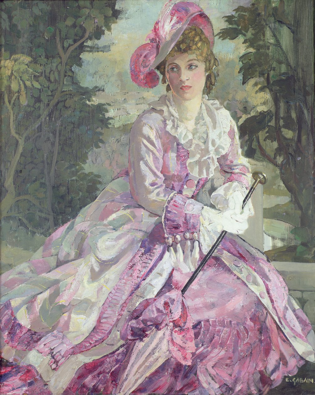 Adelaide Stanley jako Kate (olej na plátně) od Ethel Gabain