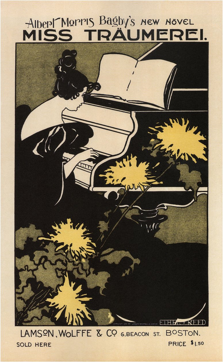 Miss Reverie: Výmarská idyla, 1895 od Ethel Reed