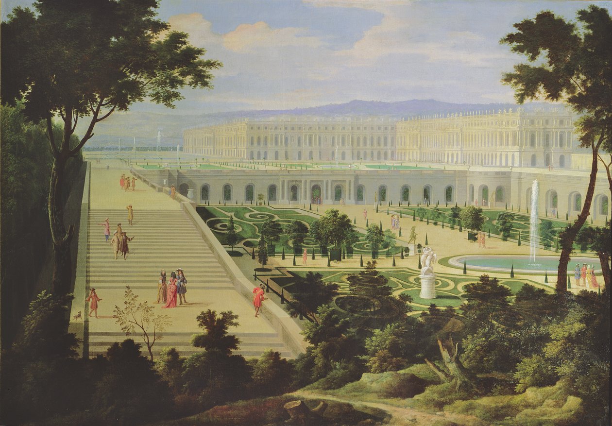 Oranžérie na zámku ve Versailles od Etienne Allegrain