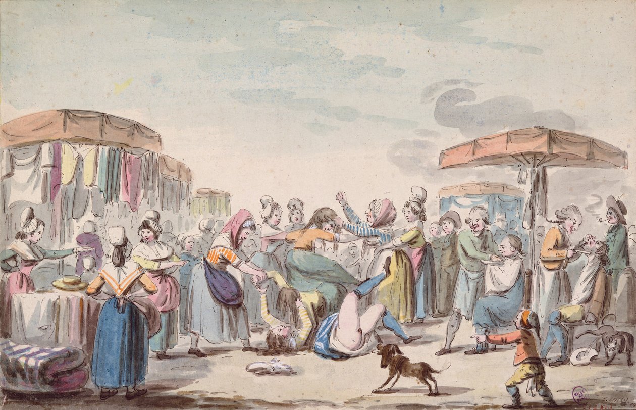 Veletrh během období francouzské revoluce, c.1789 od Etienne Bericourt