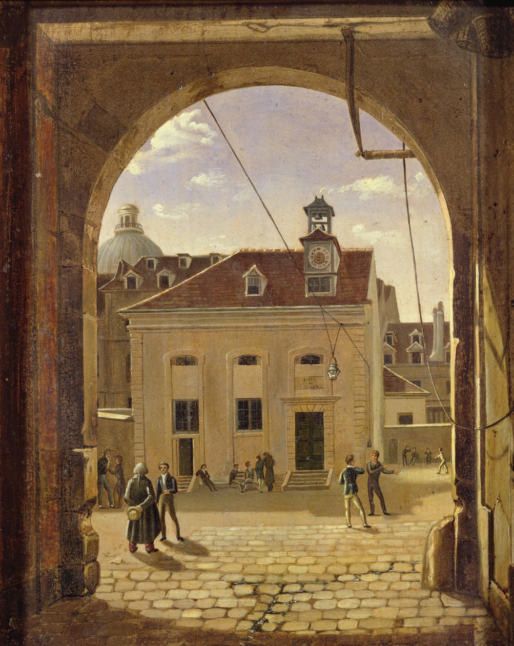 Instituce Sainte-Barbe, Rue de Reims, v roce 1824 od Etienne Bouhot