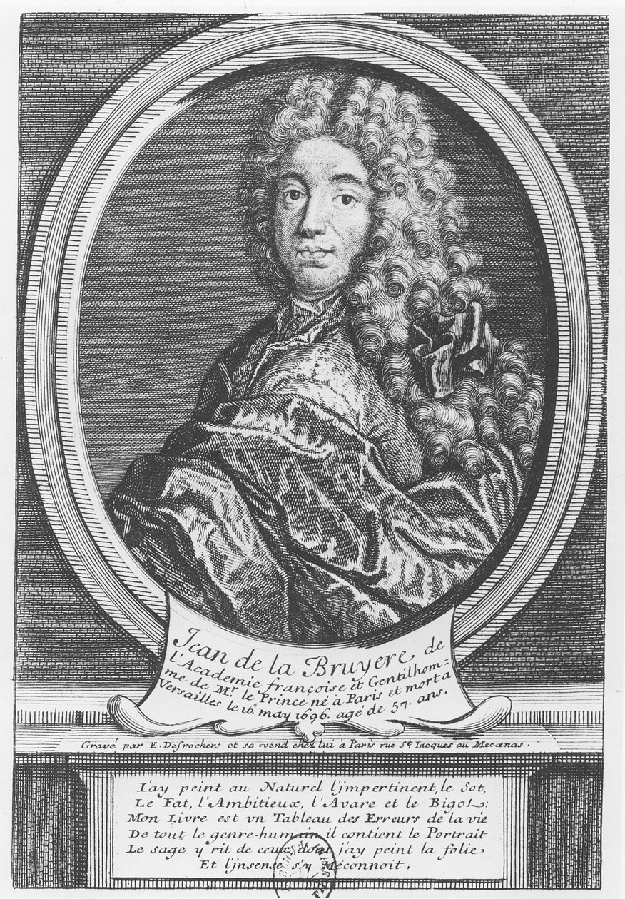 Portrét Jean de La Bruyère od Etienne Jehandier Desrochers