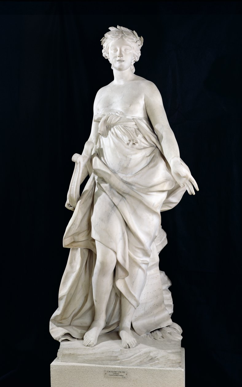 Hudba, 1757 (mramor) od Etienne Maurice Falconet