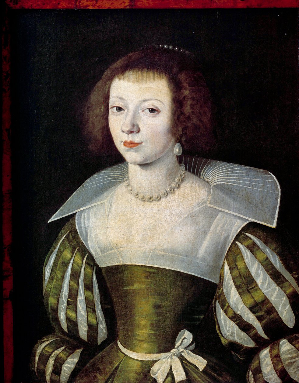 Portrét ženy Malba připisovaná Etiennu Dumonstierovi (1574-1603) Sun. 0,6x0,46 m - Portrét ženy. Obraz připisovaný Etiennu Dumonstierovi (1574-1603) 0,6 x 0,46 m Muzeum Louvre, Paříž od Etienne (attributed) Dumonstier