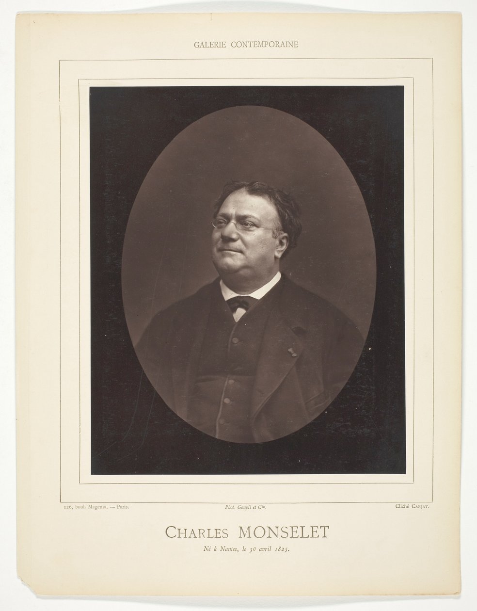 Charles Monselet od Etienne Carjat