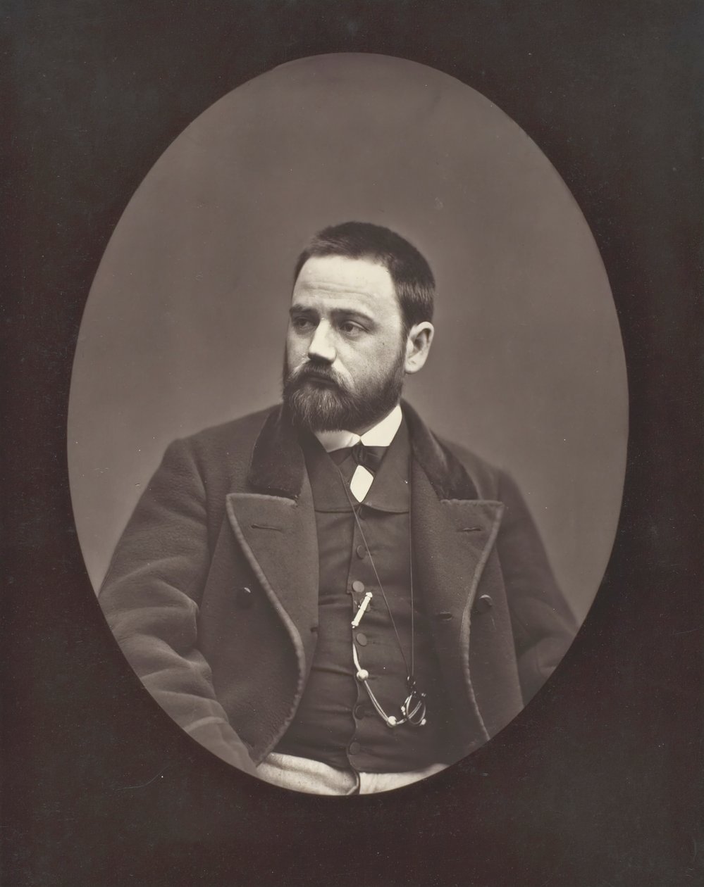 Émile Zola francouzský prozaik, dramatik a novinář, 1840-1902, c. 1876. od Etienne Carjat