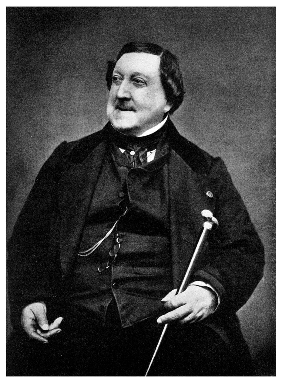 Gioachino Rossini , italský skladatel, 19. století 1956 od Etienne Carjat