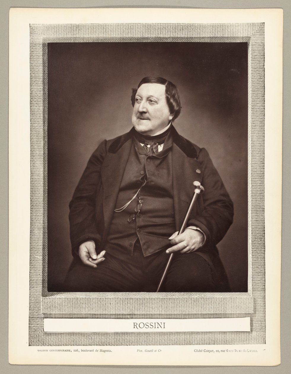Gioachino Antonio Rossini (italský skladatel, 1792-1868) od Etienne Carjat