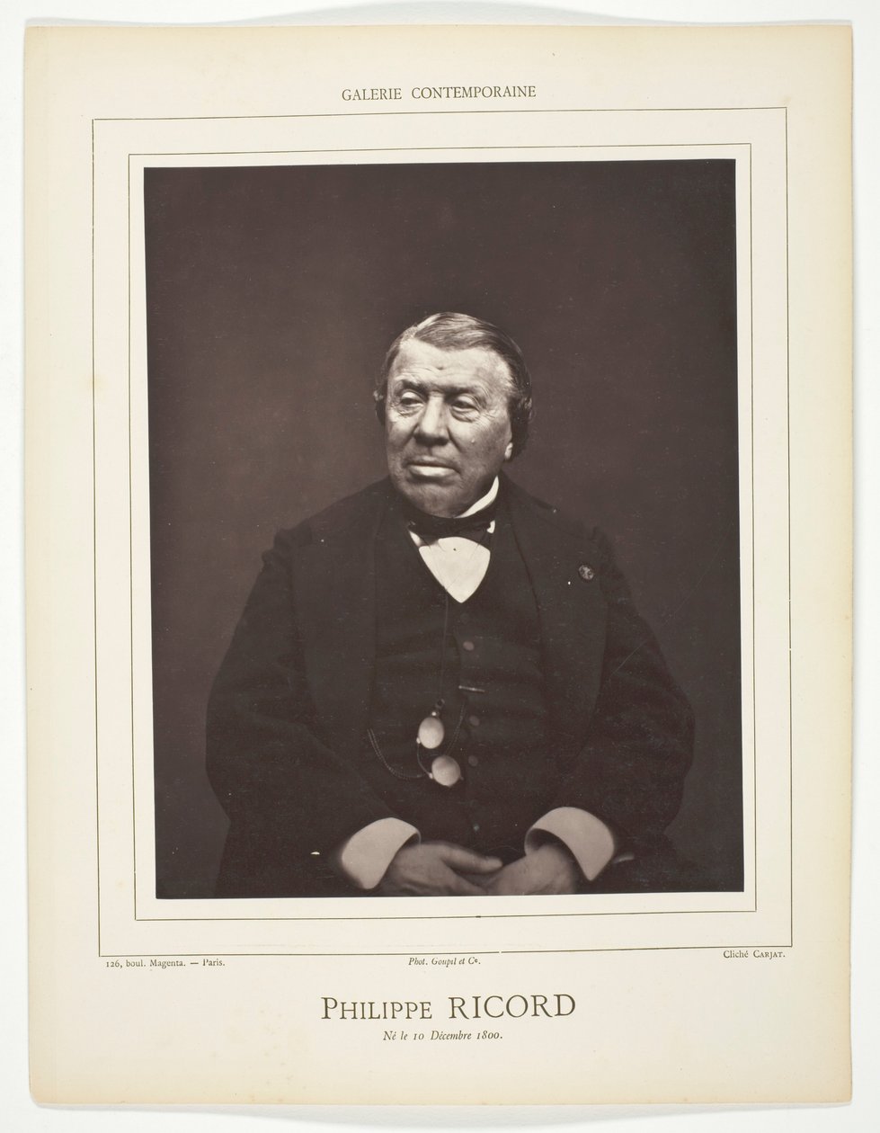 Philippe Ricord od Etienne Carjat