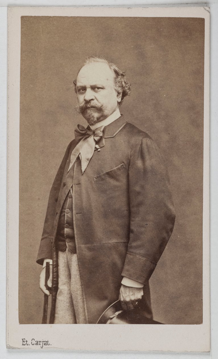 Portrét Giuseppeho Palizziho (1813-1887), italského malíře. od Etienne Carjat