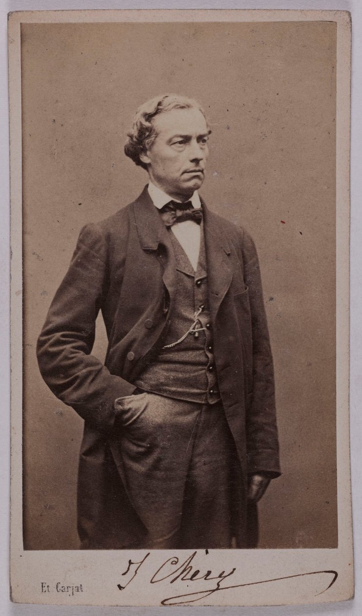 Portrét Julese Chéryho (1817-1910), herce od Etienne Carjat