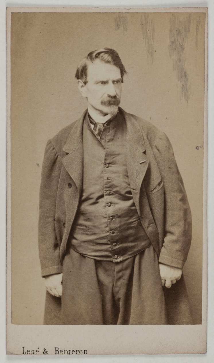 Portrét Françoise Delsarteho, asi 1870-90 (albumenový tisk) od Etienne Carjat